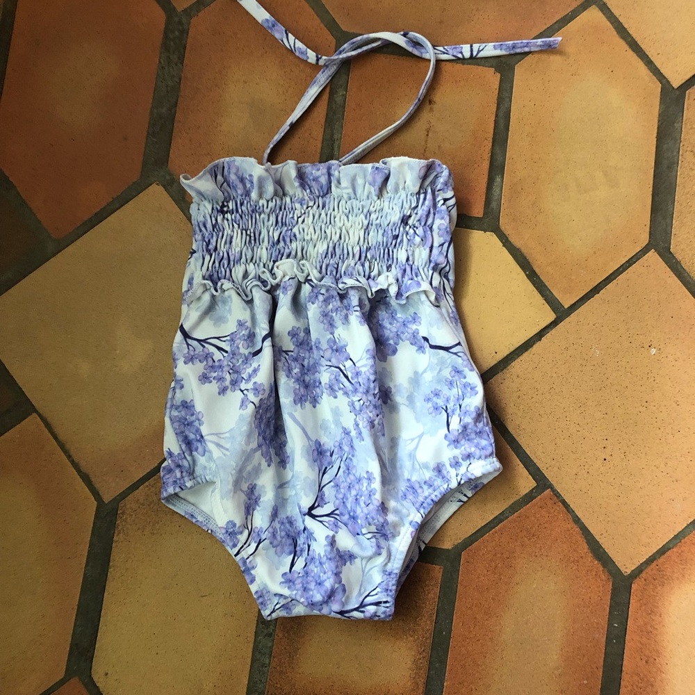 Toddler girl one piece bathing suit
